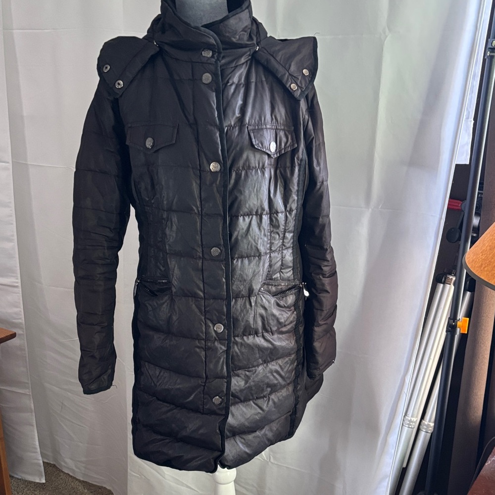 Vince Camuto L Black Puffer Coat